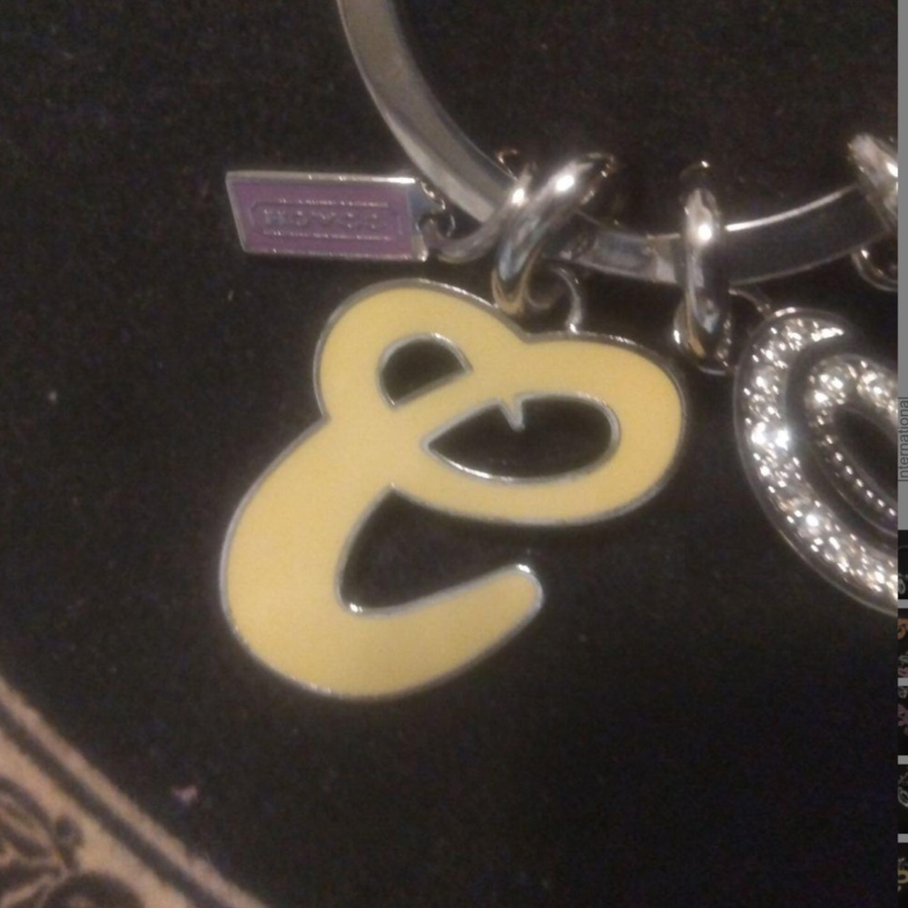 Coach Vintage Letters Keyfob EUC - Picture 2 of 5